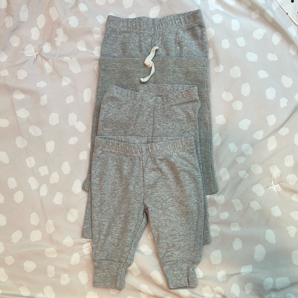 Gray baby bottoms